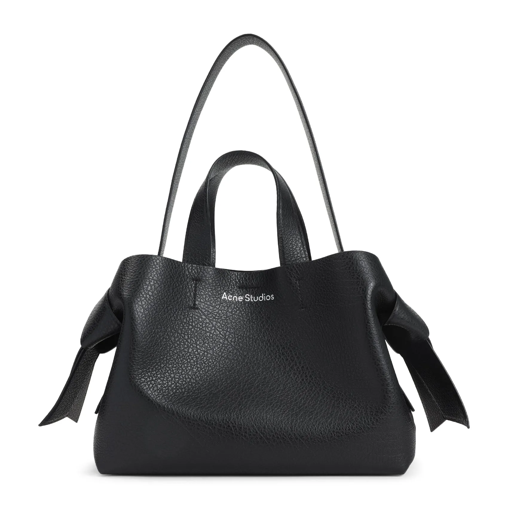 Black Grained Leather Bag