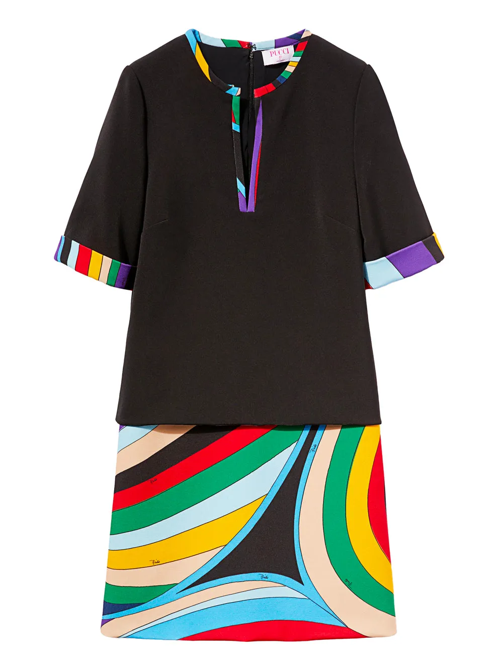 Mini Abito Con Stampa Iride