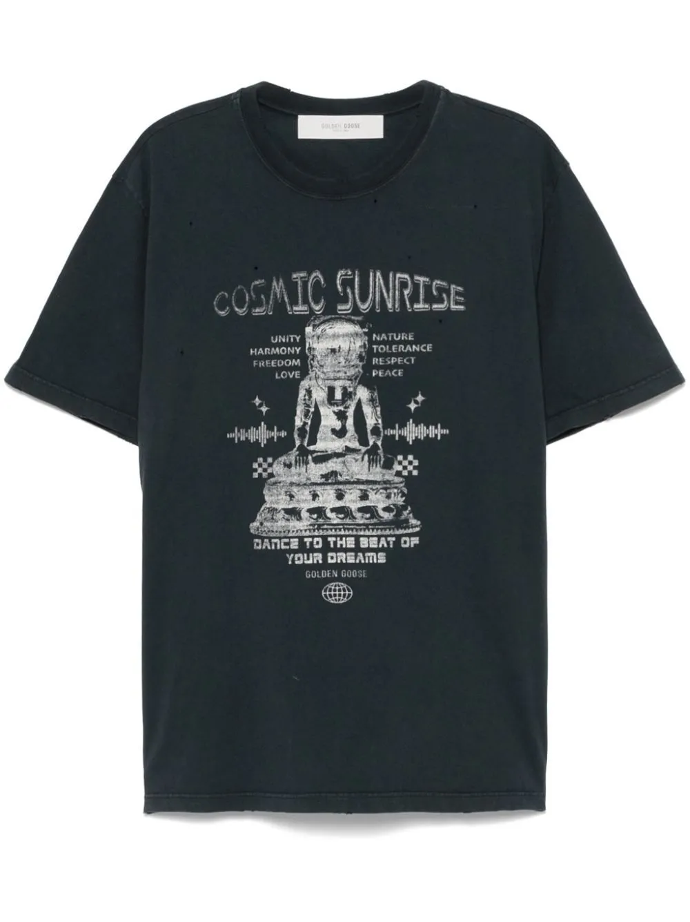 T-Shirt In Cotone Con Stampa Cosmic Sunrise