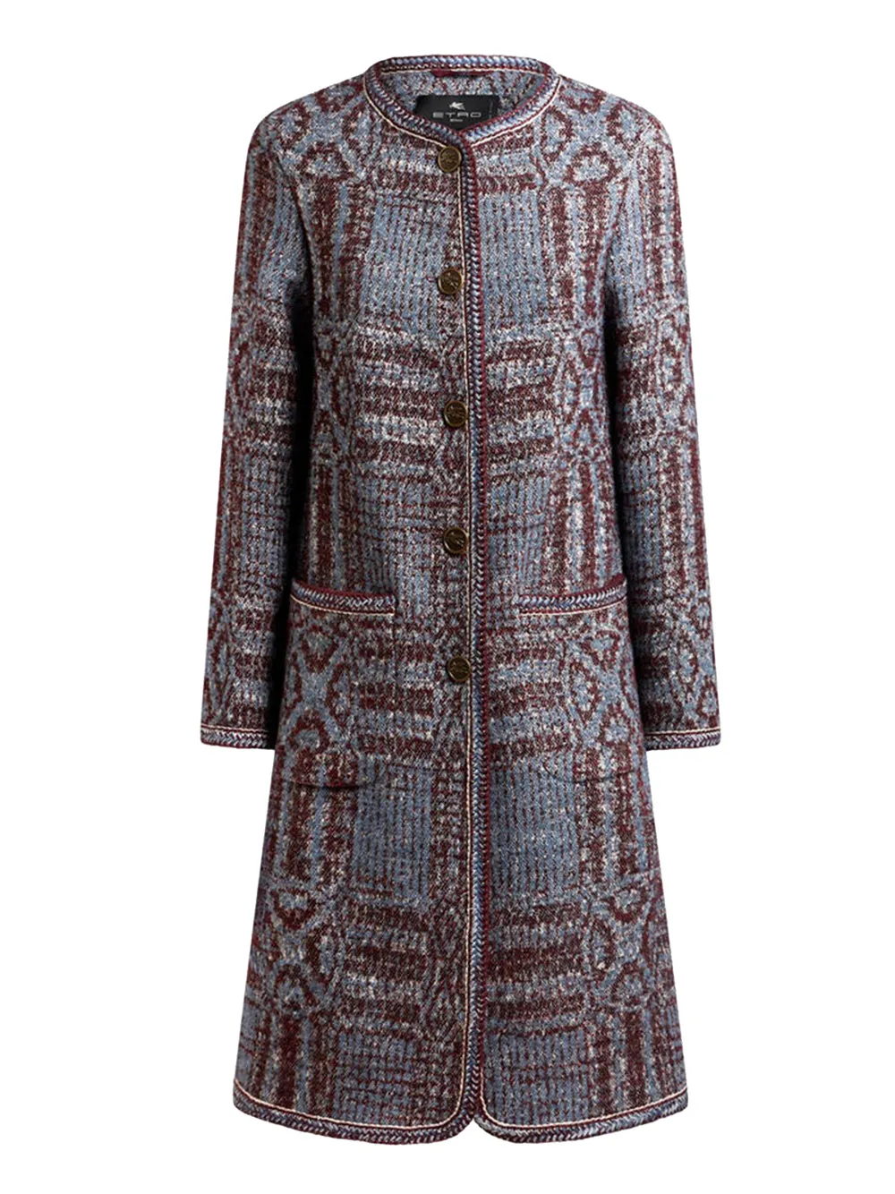 Cappotto In Jacquard BouclÉ