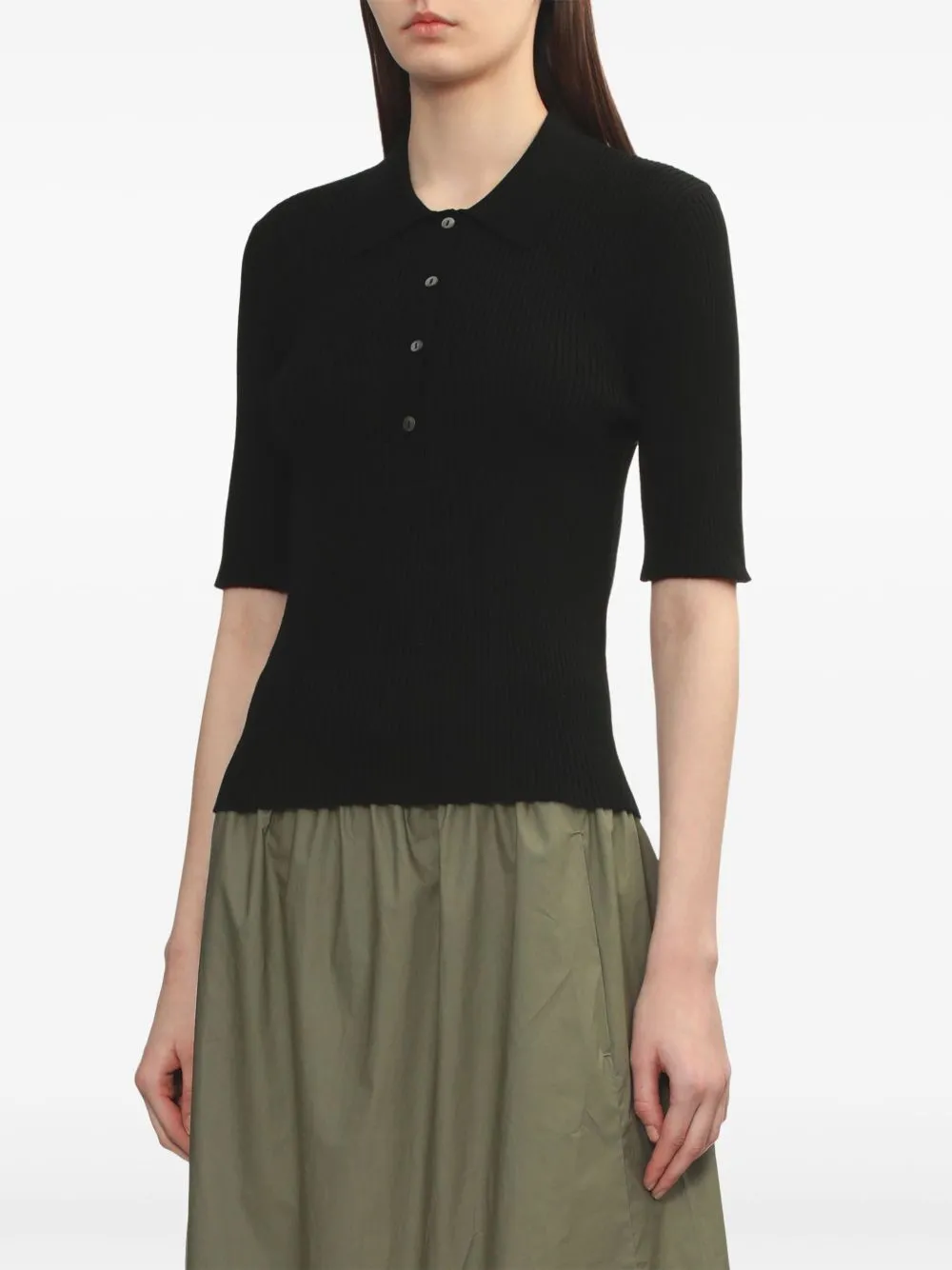 Black Halter T Viscose Top