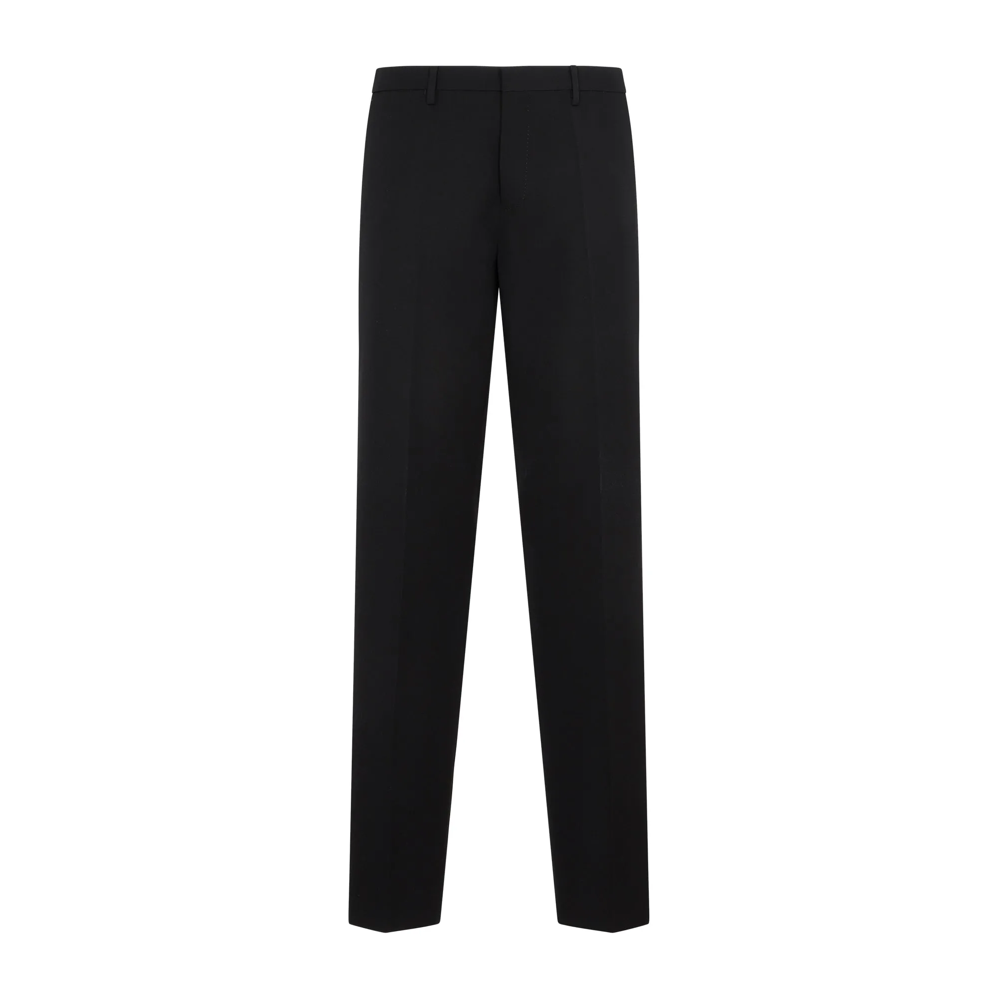Black Wool Old Cigarette Pants
