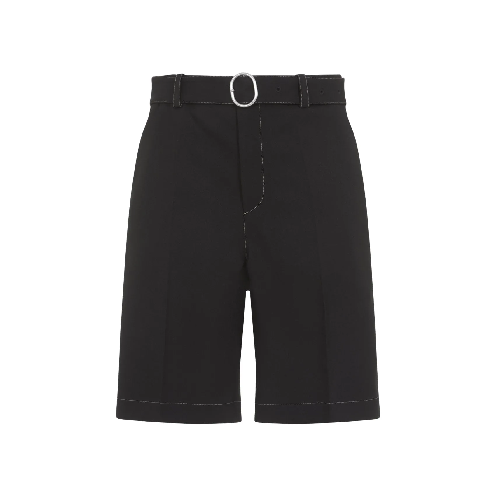 Black Polyester Shorts
