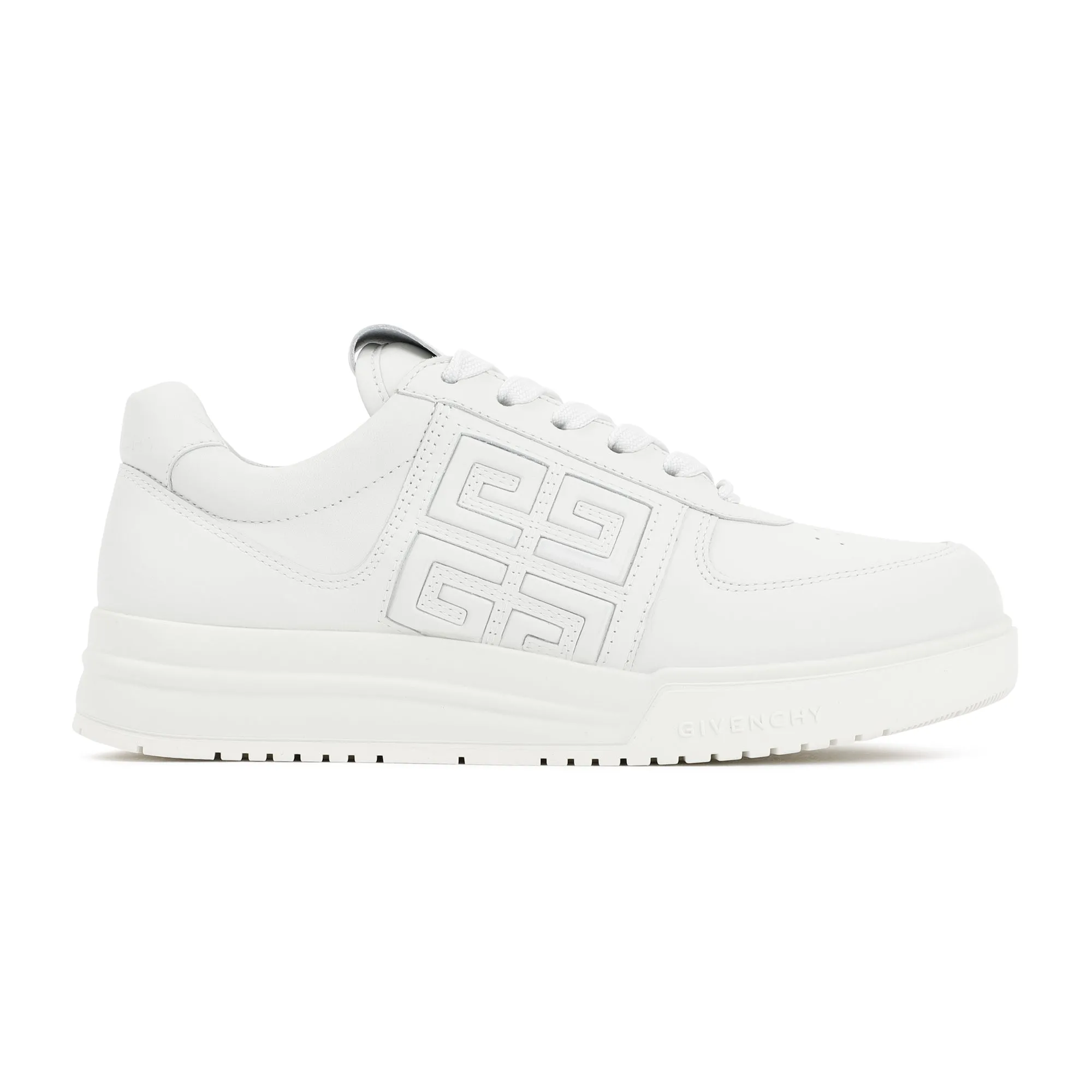 White Leather G4 Basket Sneakers