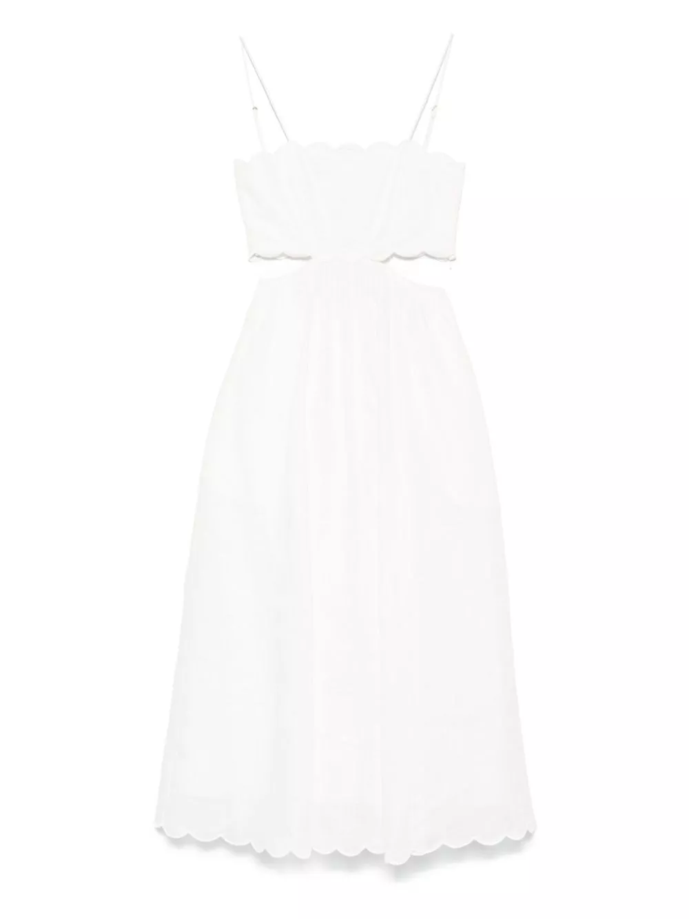 Abito midi rhiannon in lino di Zimmermann