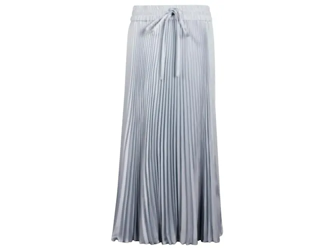 Gonna midi a pieghe Red Valentino in poliestere azzurro Blu Blu chiaro