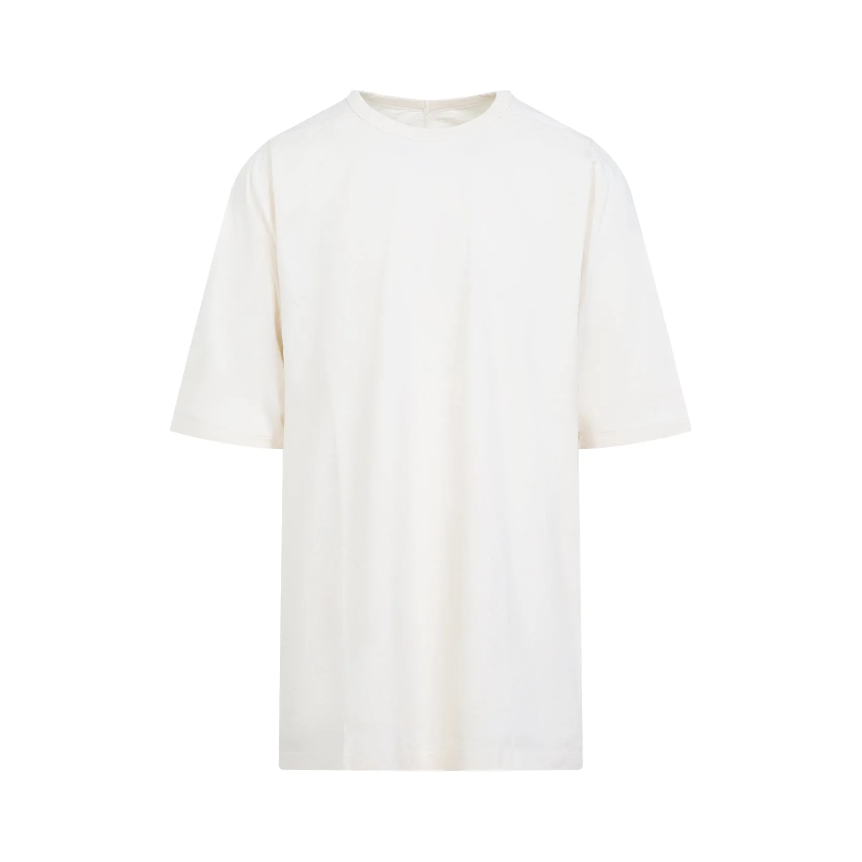 Natural White Cotton Jumbo Short Sleeves T-Shirt