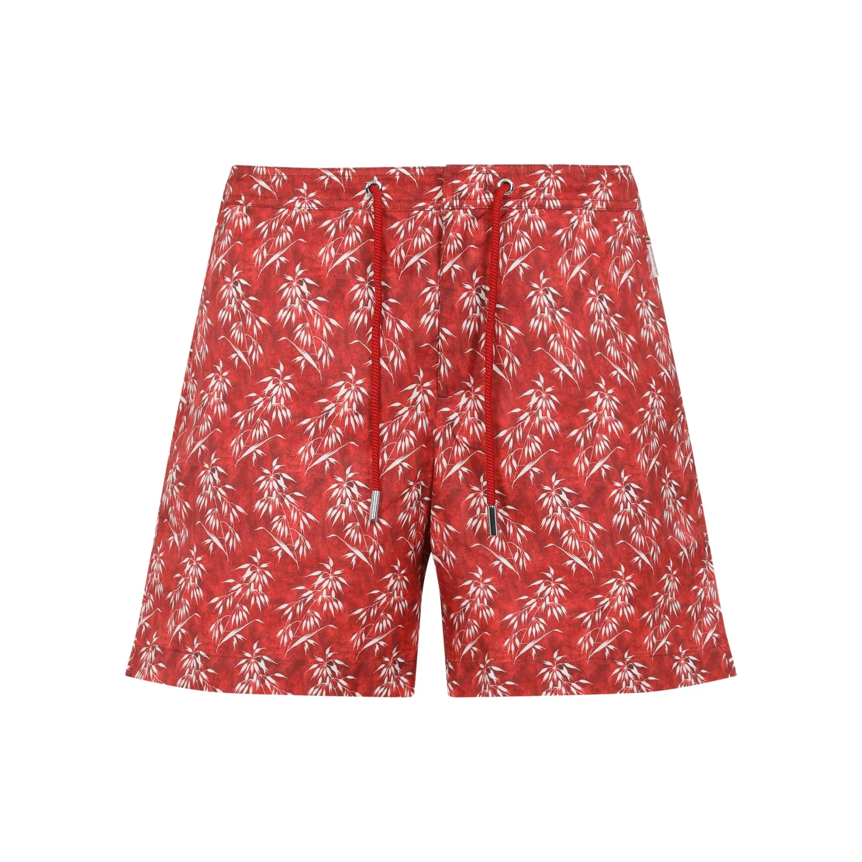 Red Bulldog Drawcord Polyester Swim Shorts