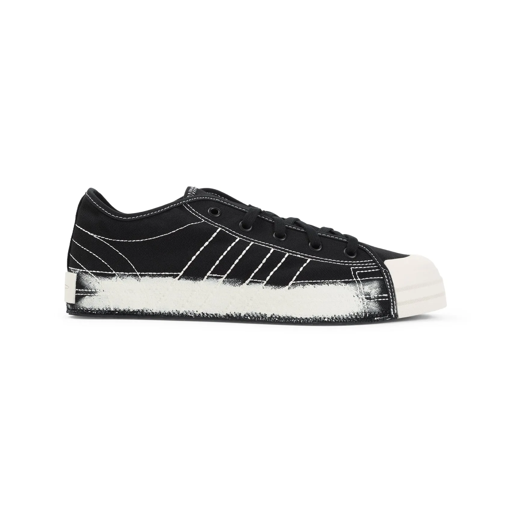 Black Textile Nizza Sneakers