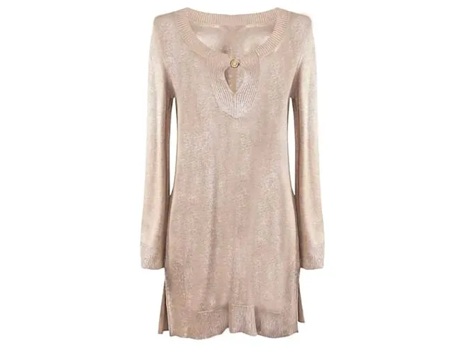 Hermès Tunica in seta Beige D'oro