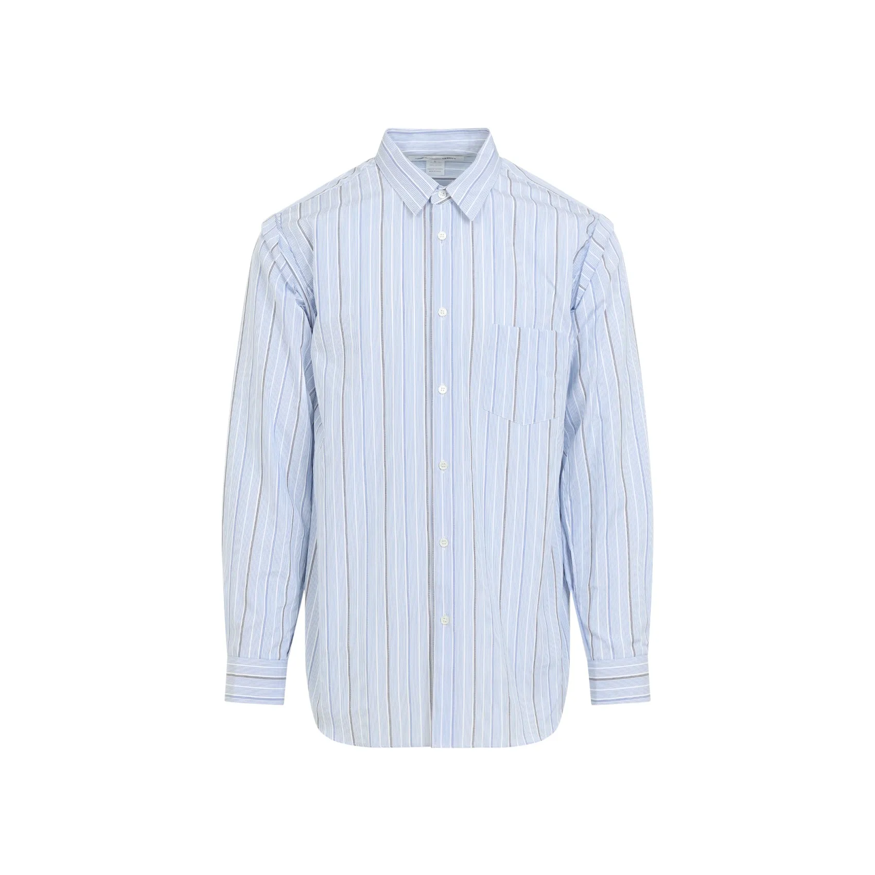 Blue Striped Cotton Shirt