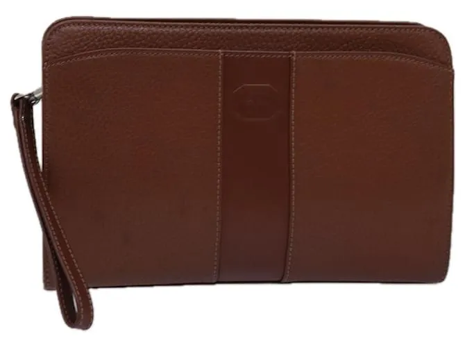 Autre Marque Borsa a mano in pelle marrone Burberrys Auth ep4543