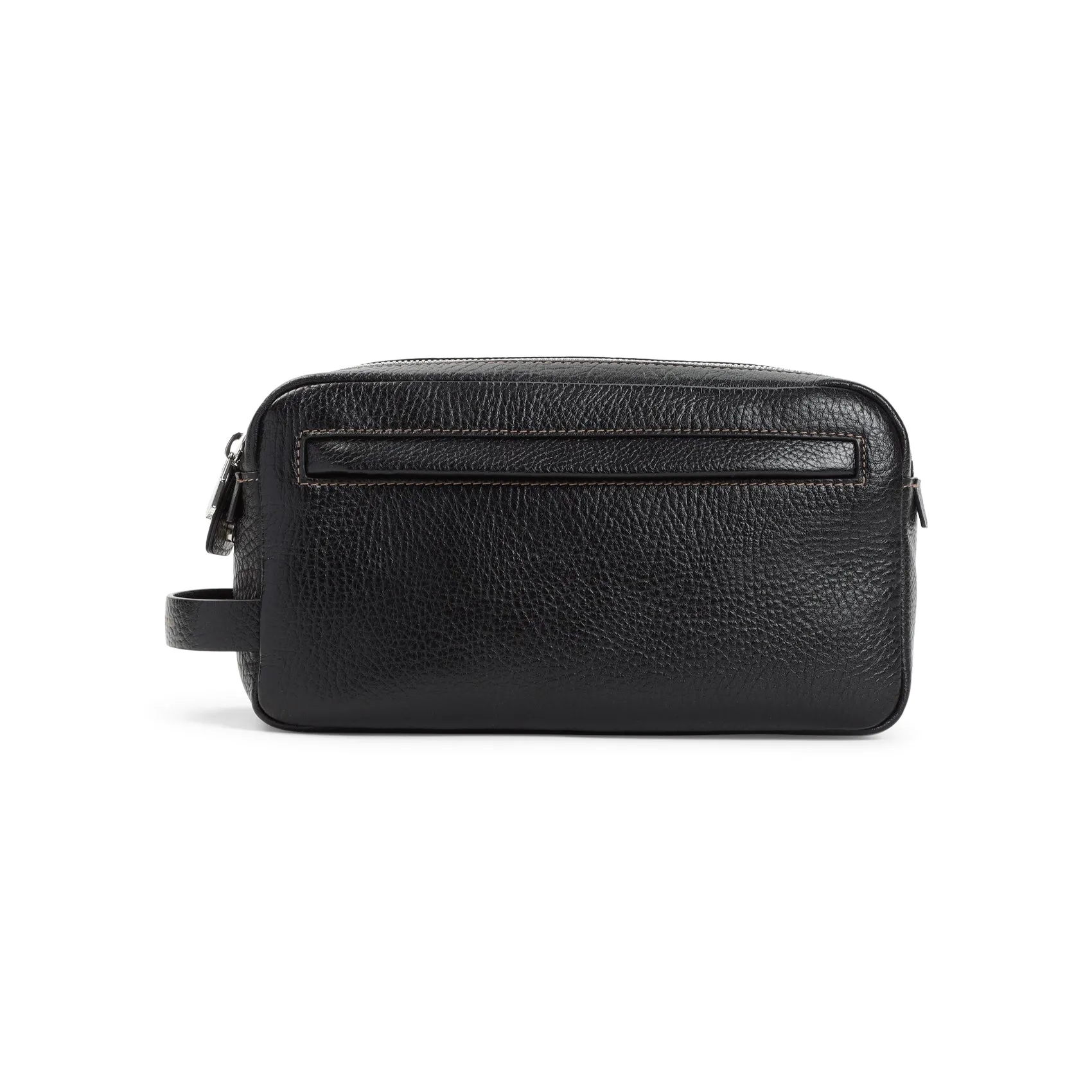 Black Grained Leather Beauty Case