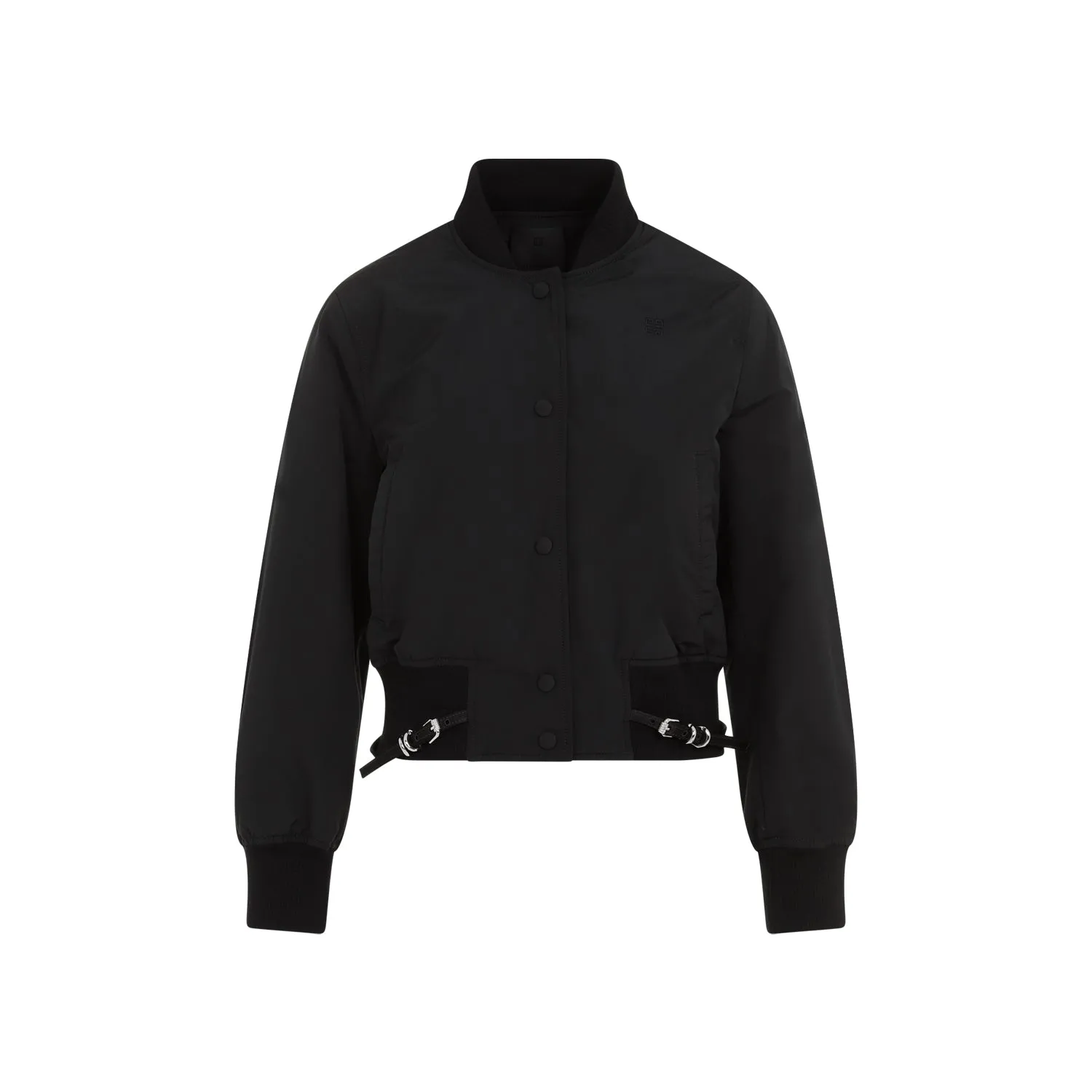 Black Long Sleeve With Attached Belt Blouson
