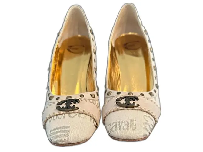 Just Cavalli Tacchi Crema