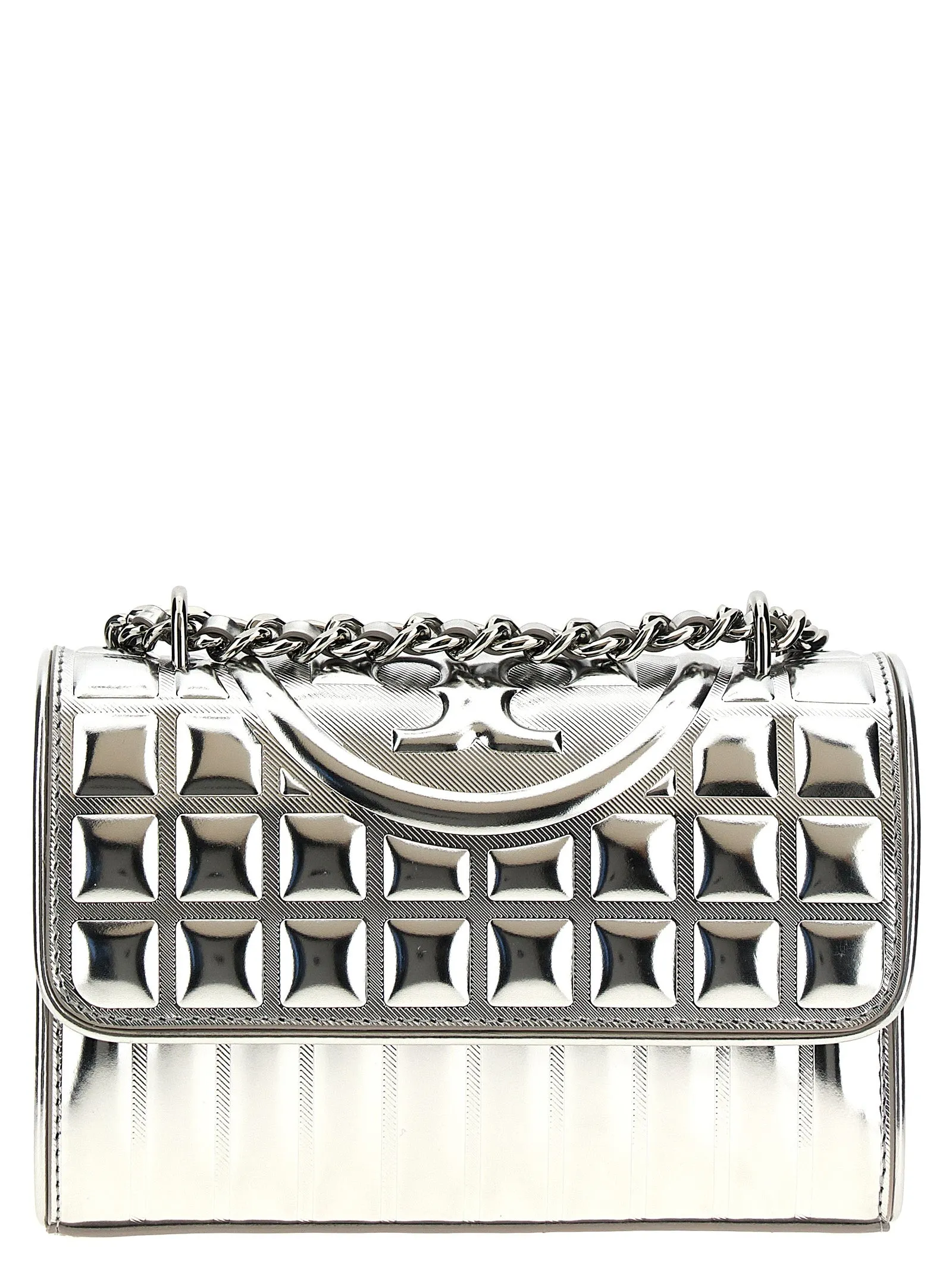 Fleming Metallic Square Quilt Borse A Spalla E Tracolla Silver