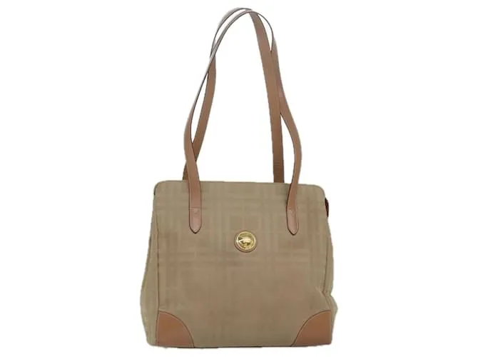 Autre Marque Borsa a Spalla Burberrys Nova Check in Tela Beige Auth yk13997