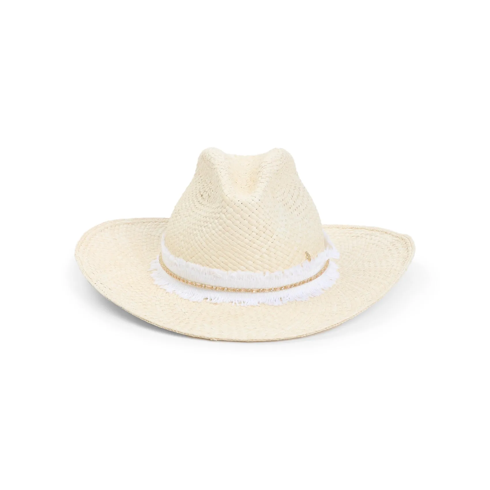 Natural Beige Brisa Austin Denim Strass Hat