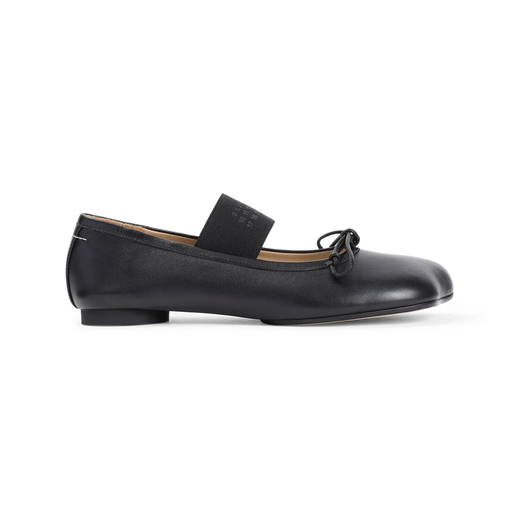 Black Ovine Leather Ballet Shoe