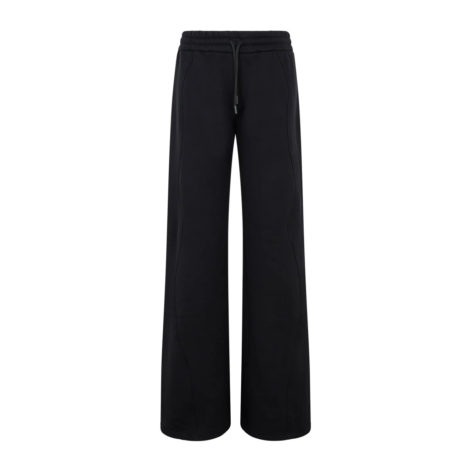 Black Round Cotton Sweatpant