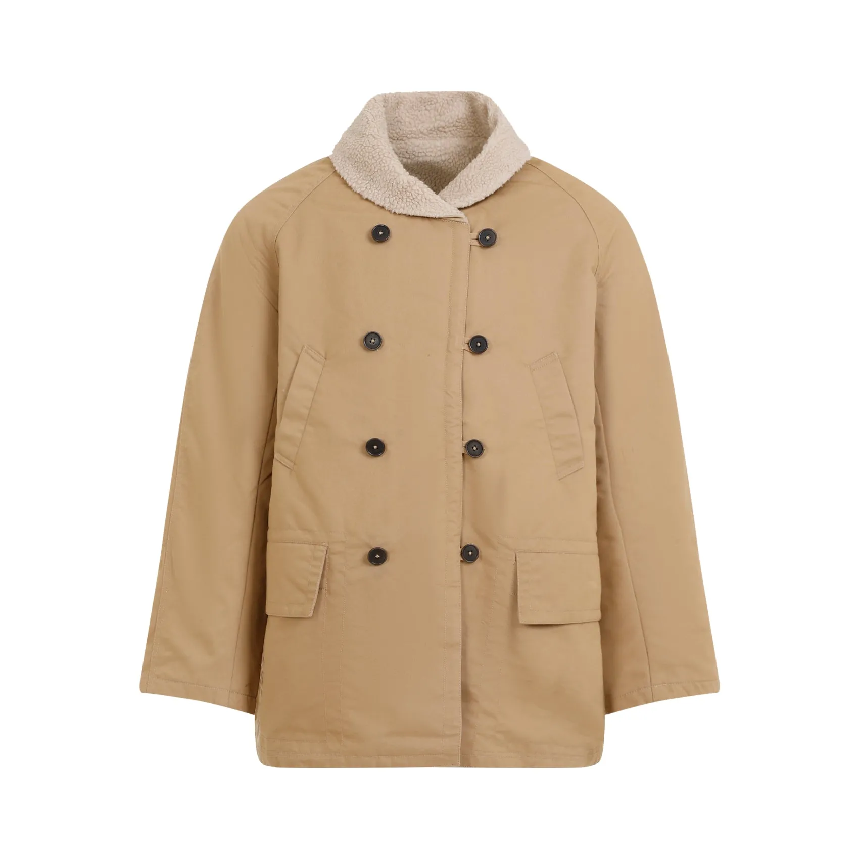 Sand Beige Reversible Mackinaw Jacket