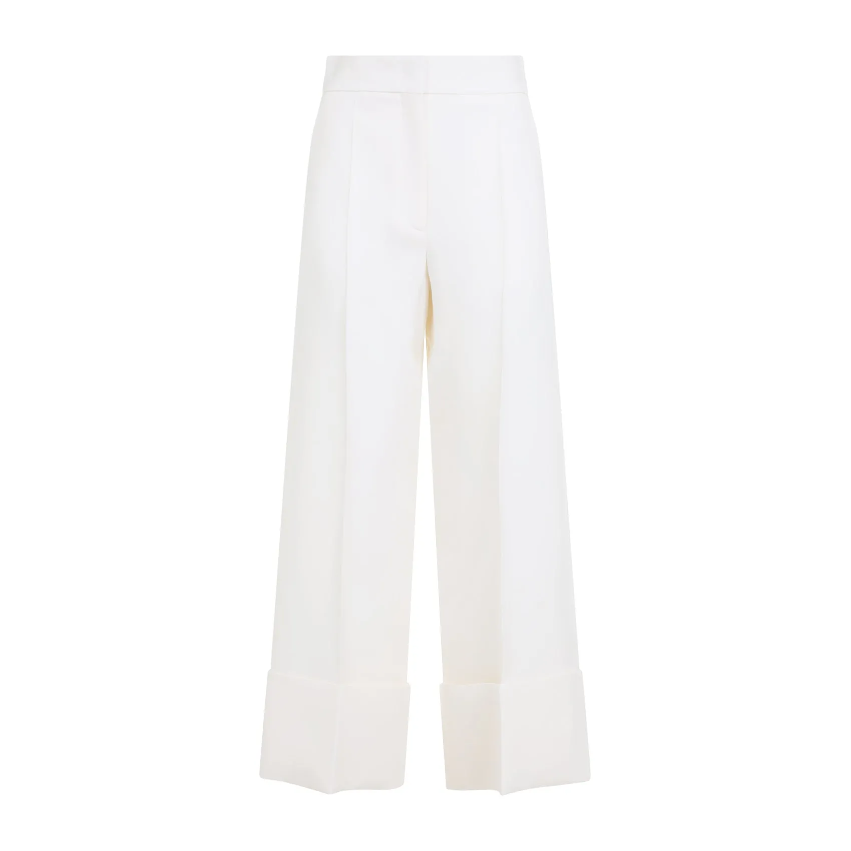 Ivory White Virgin Wool Pants