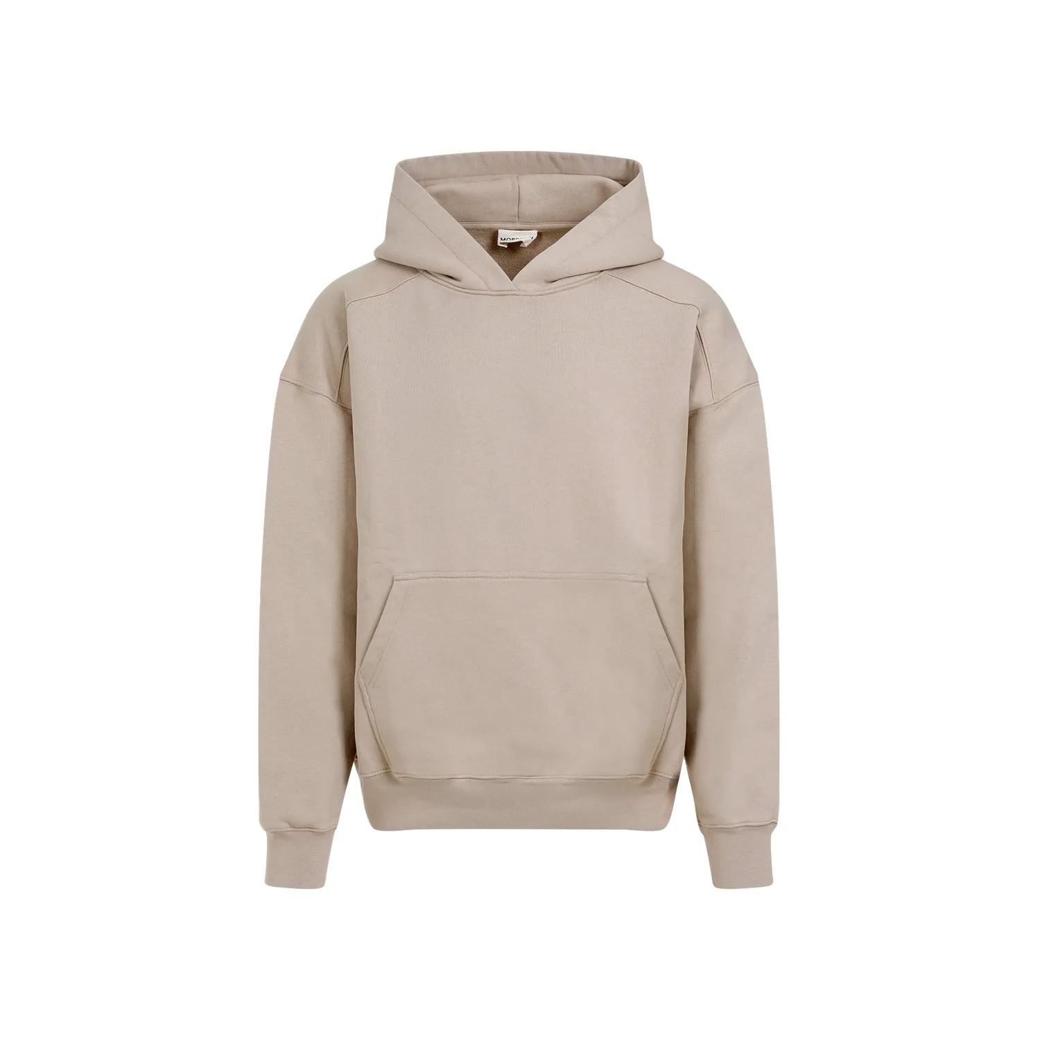 Sand Hooded Cotton Sweatshirt