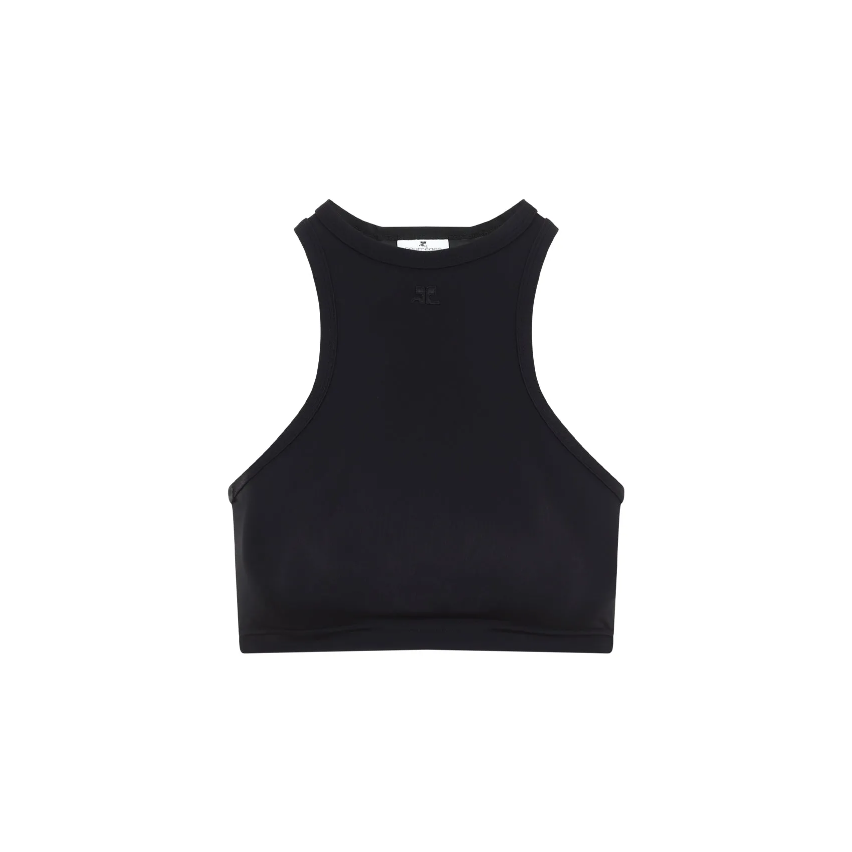 Black Scuba Tech Jersey Bra