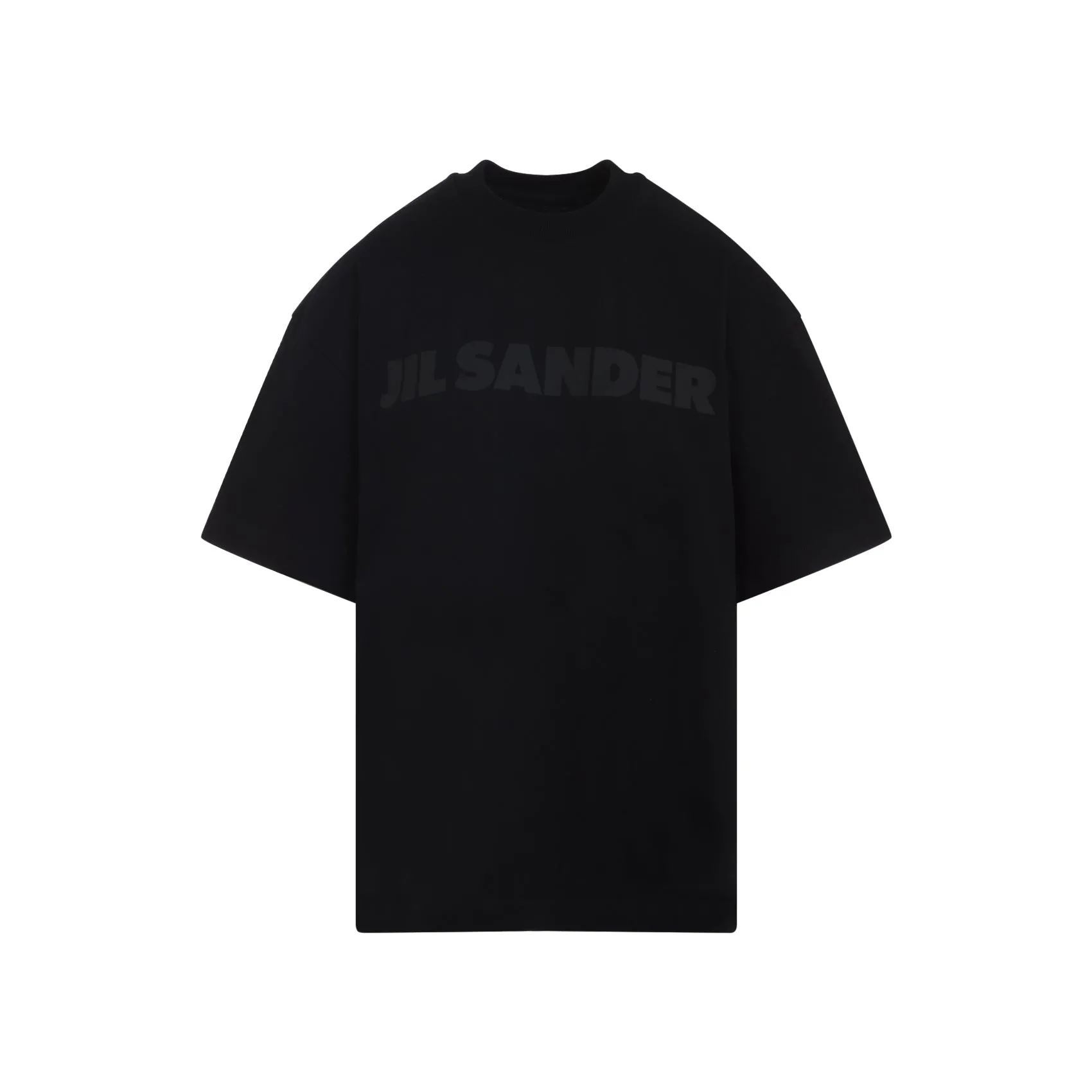 Black Logo Cotton T-Shirt