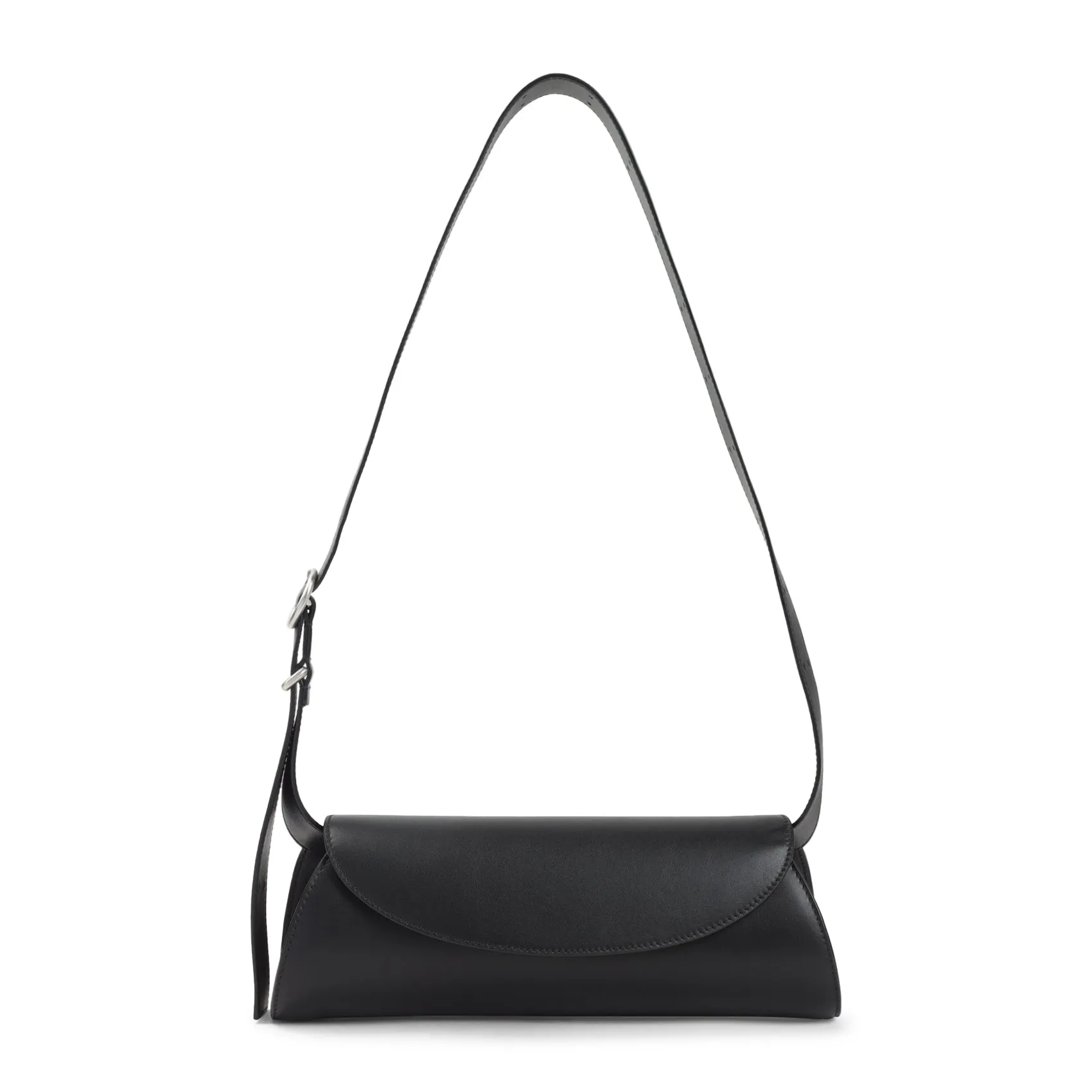 Black Lamb Leather Sm Cannolo Handbag