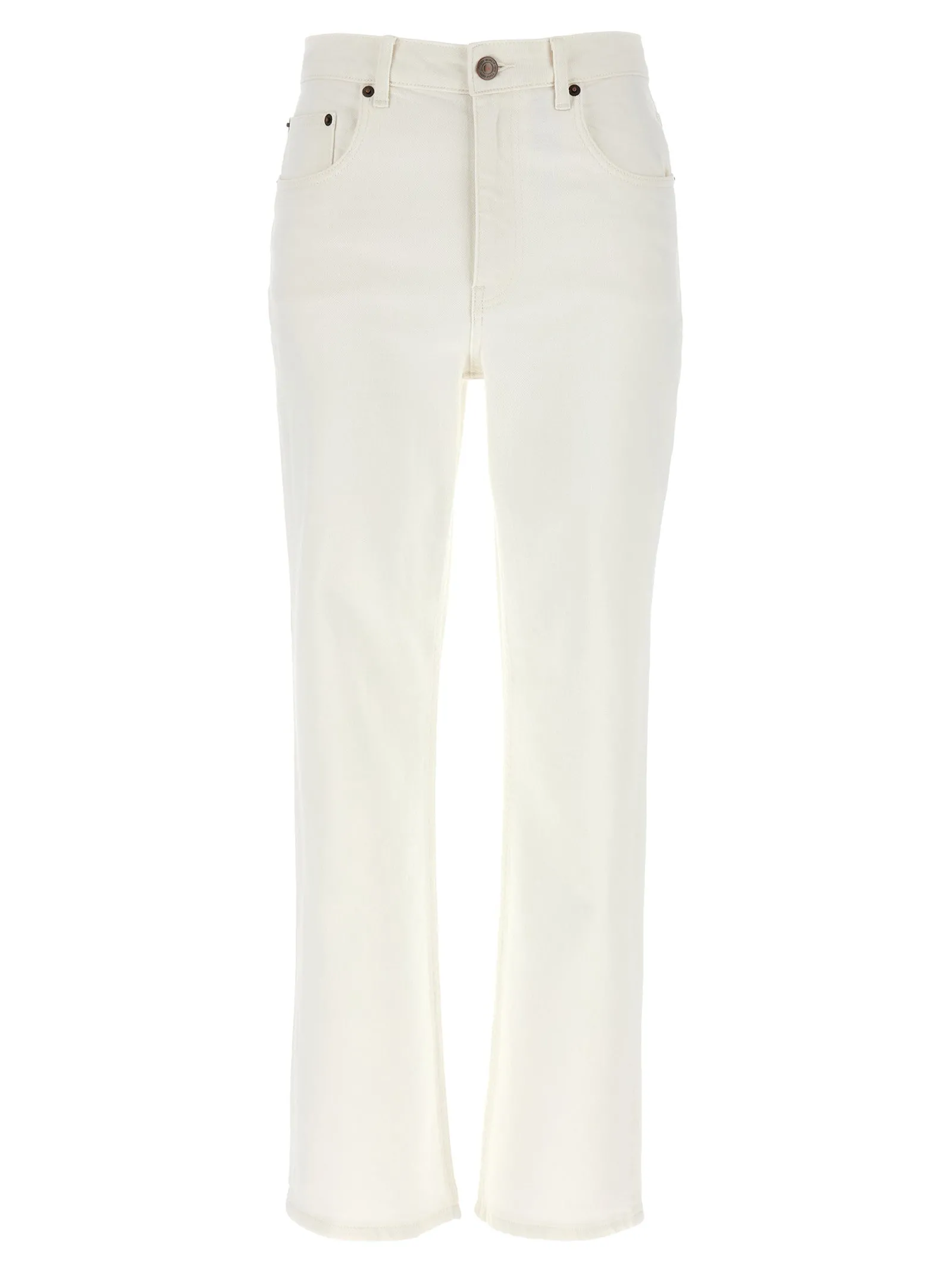 Cropped Jeans Bianco