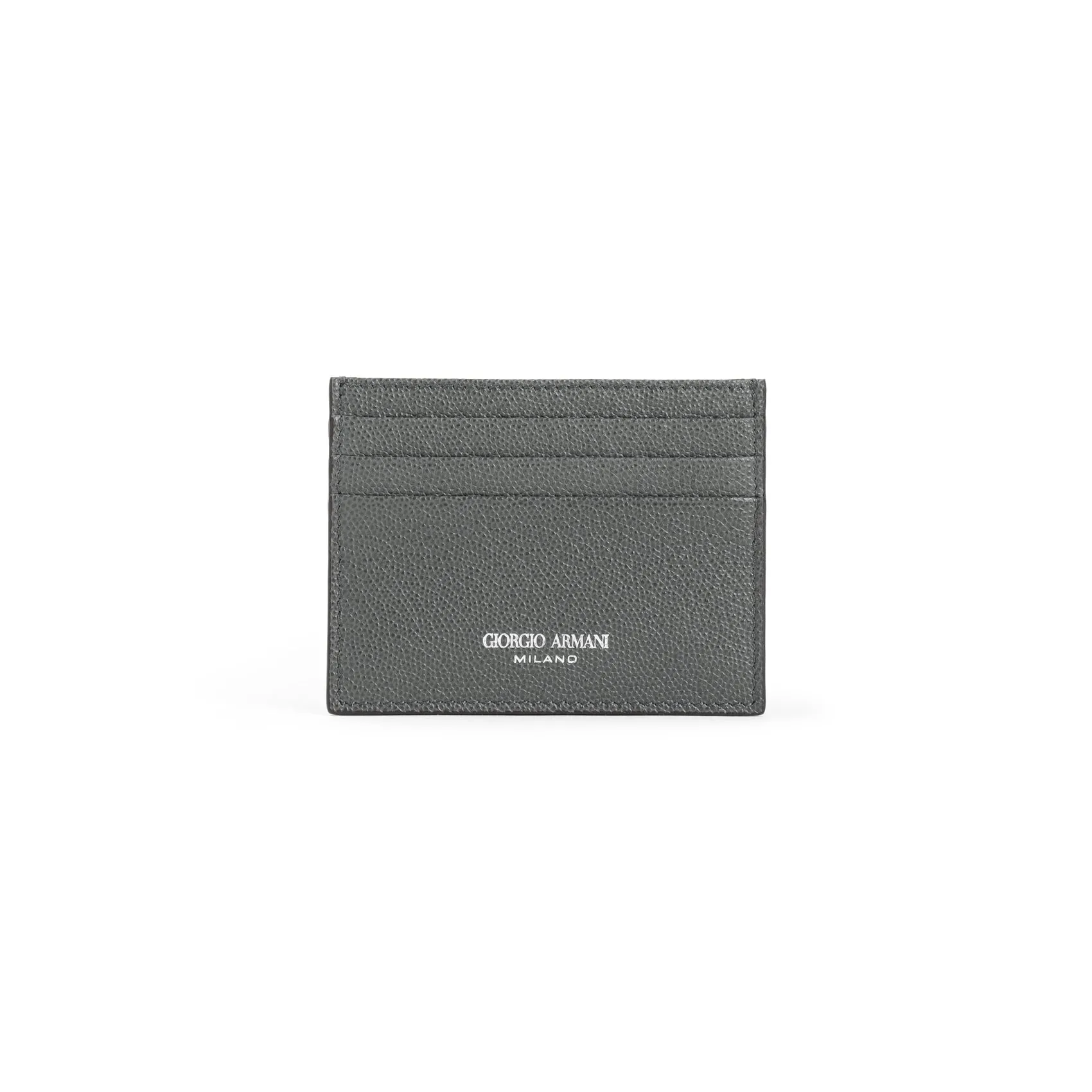 Dark Green Calf Leather Credit Card Holder