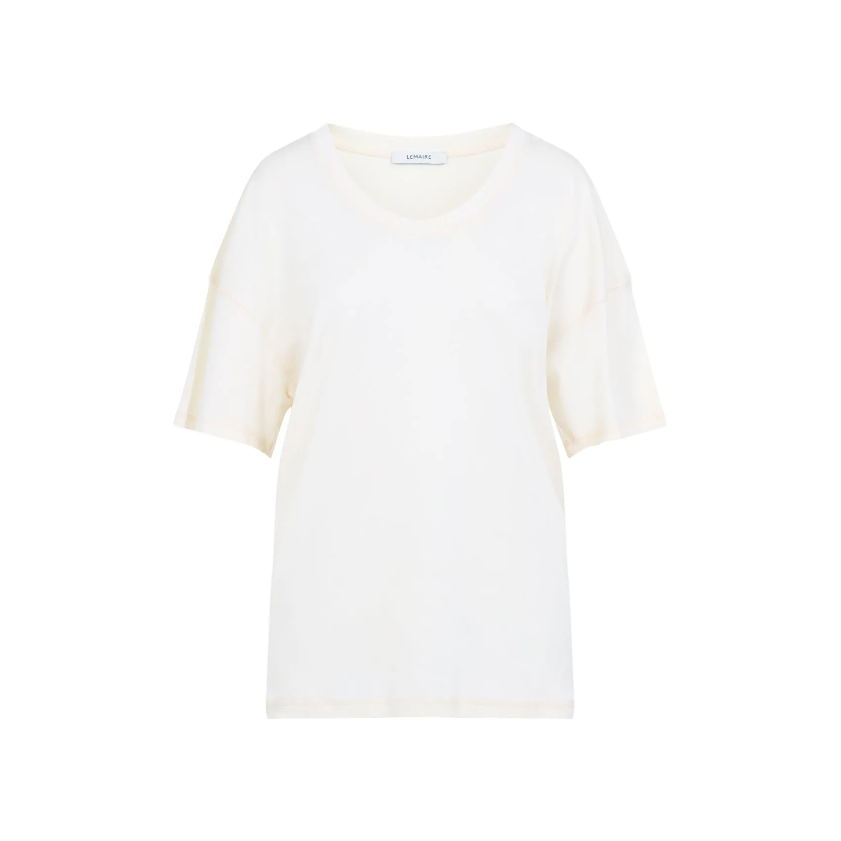 White Rib Cotton T-Shirt