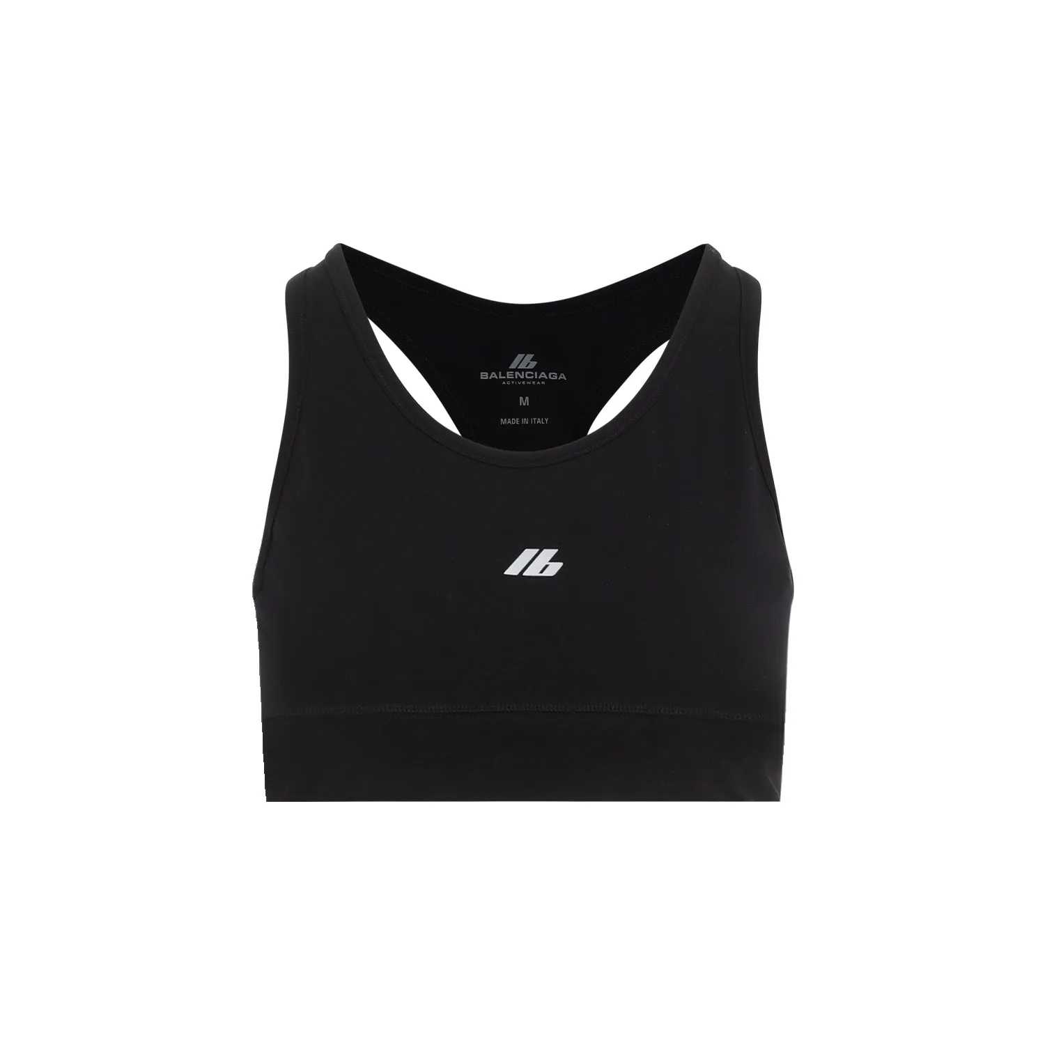 Black Reflective Sports Bra