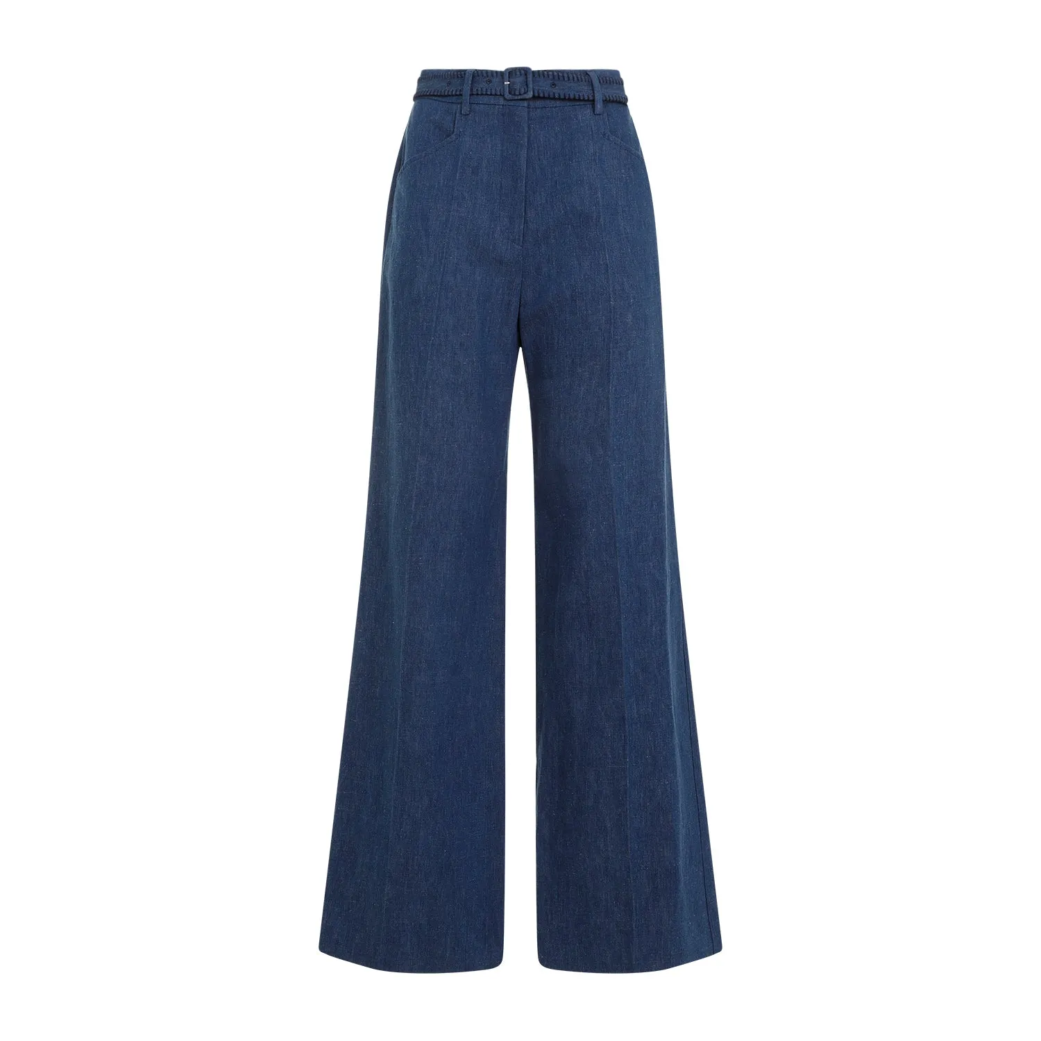 Denim Blue Recycled Cotton Norma Pants