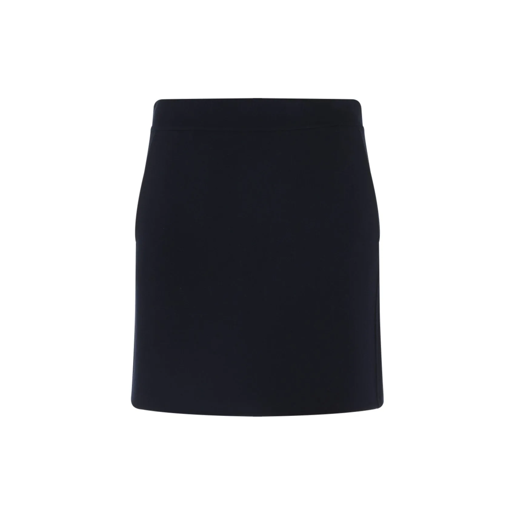Blue Virgin Wool Aida Panno Mini Skirt