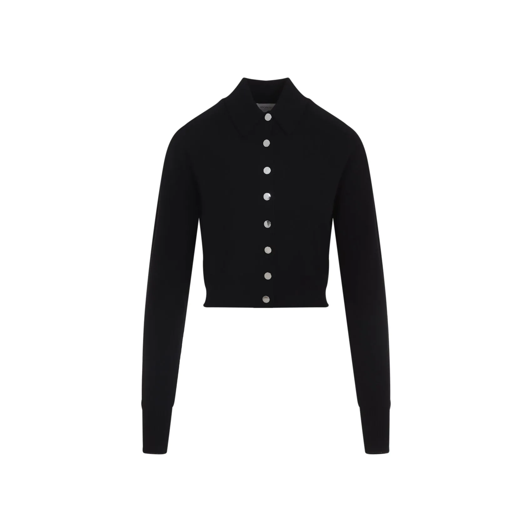 Black Virgin Wool Perseo Cardigan