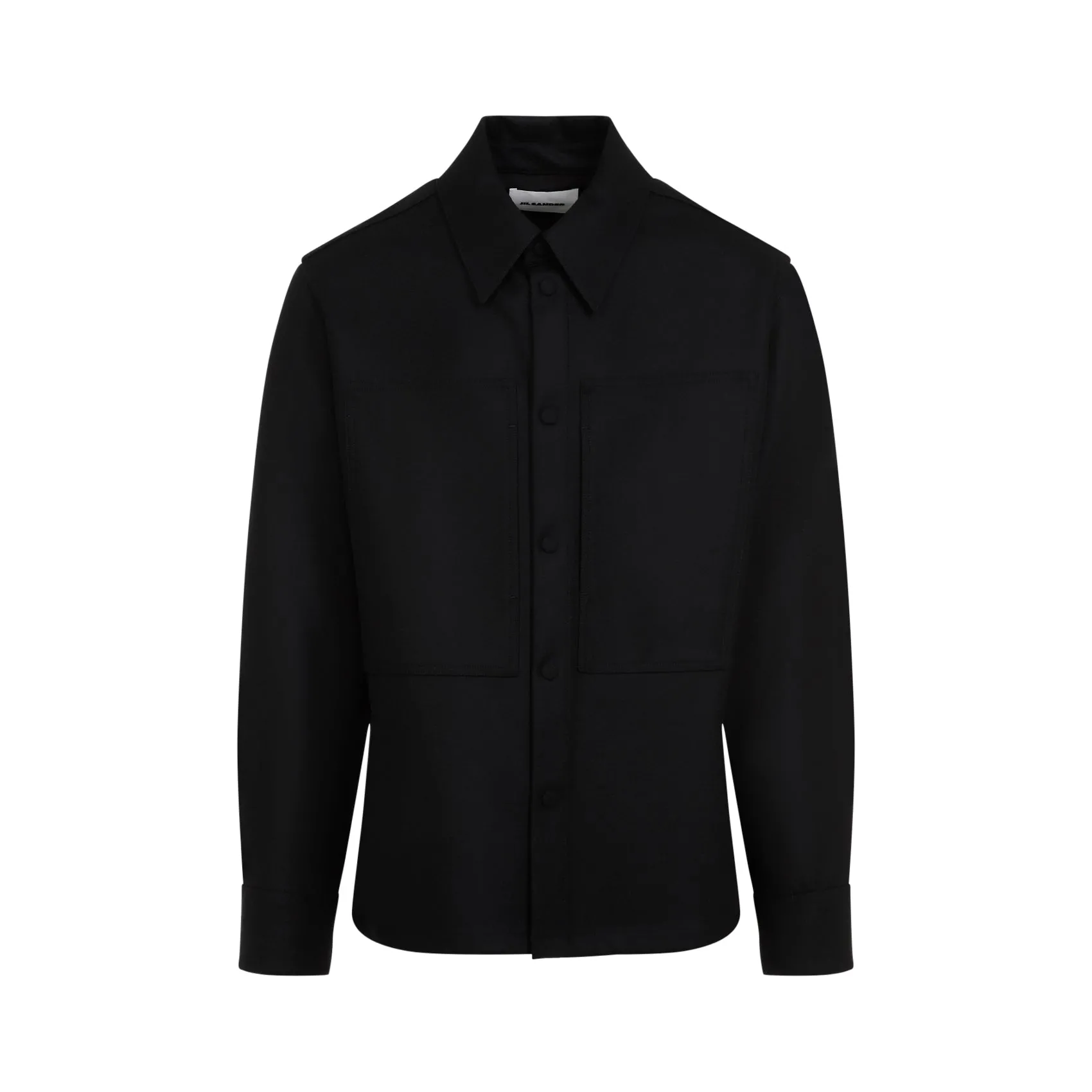 Black Wool Shirt