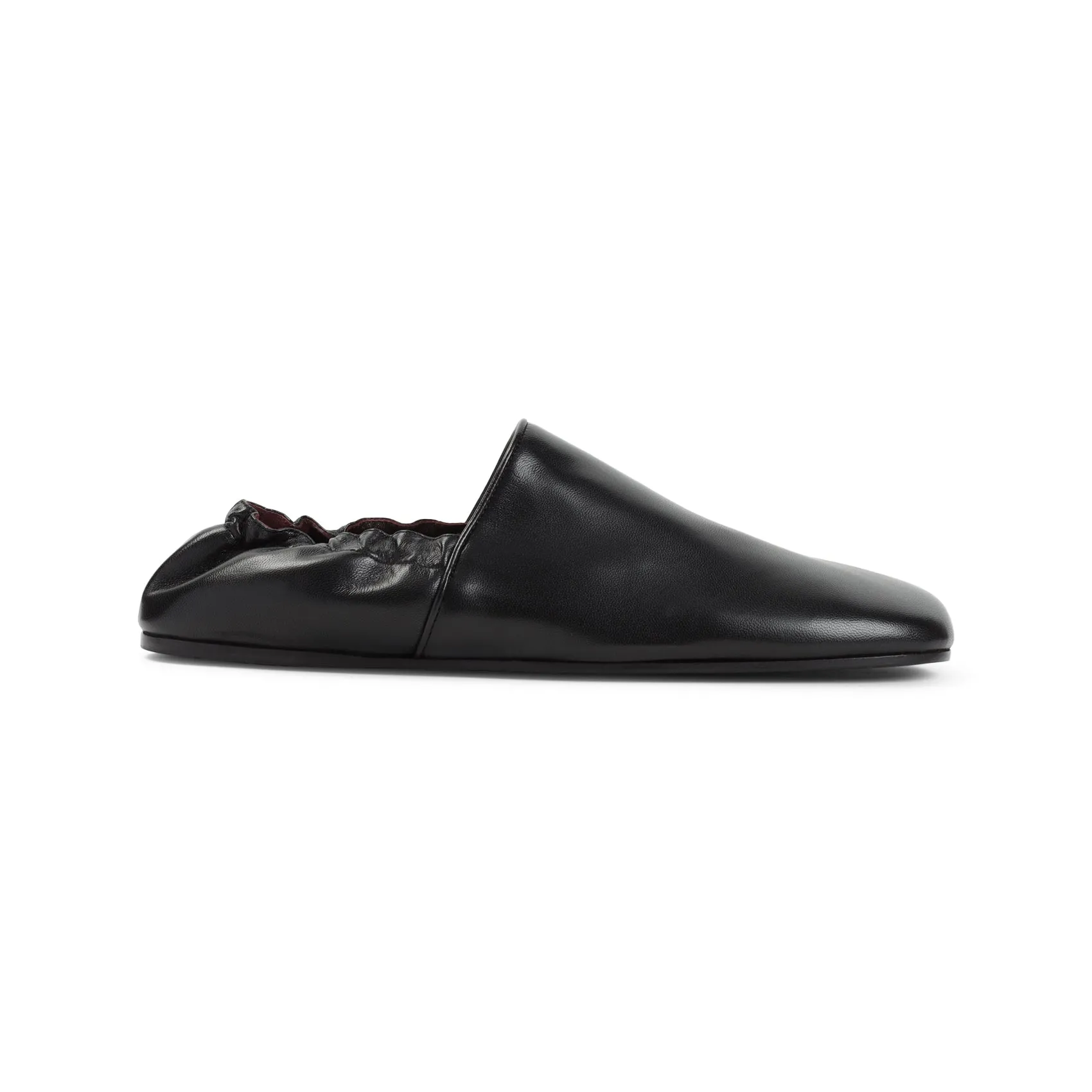 Black Banks Goat Leather Ballerinas