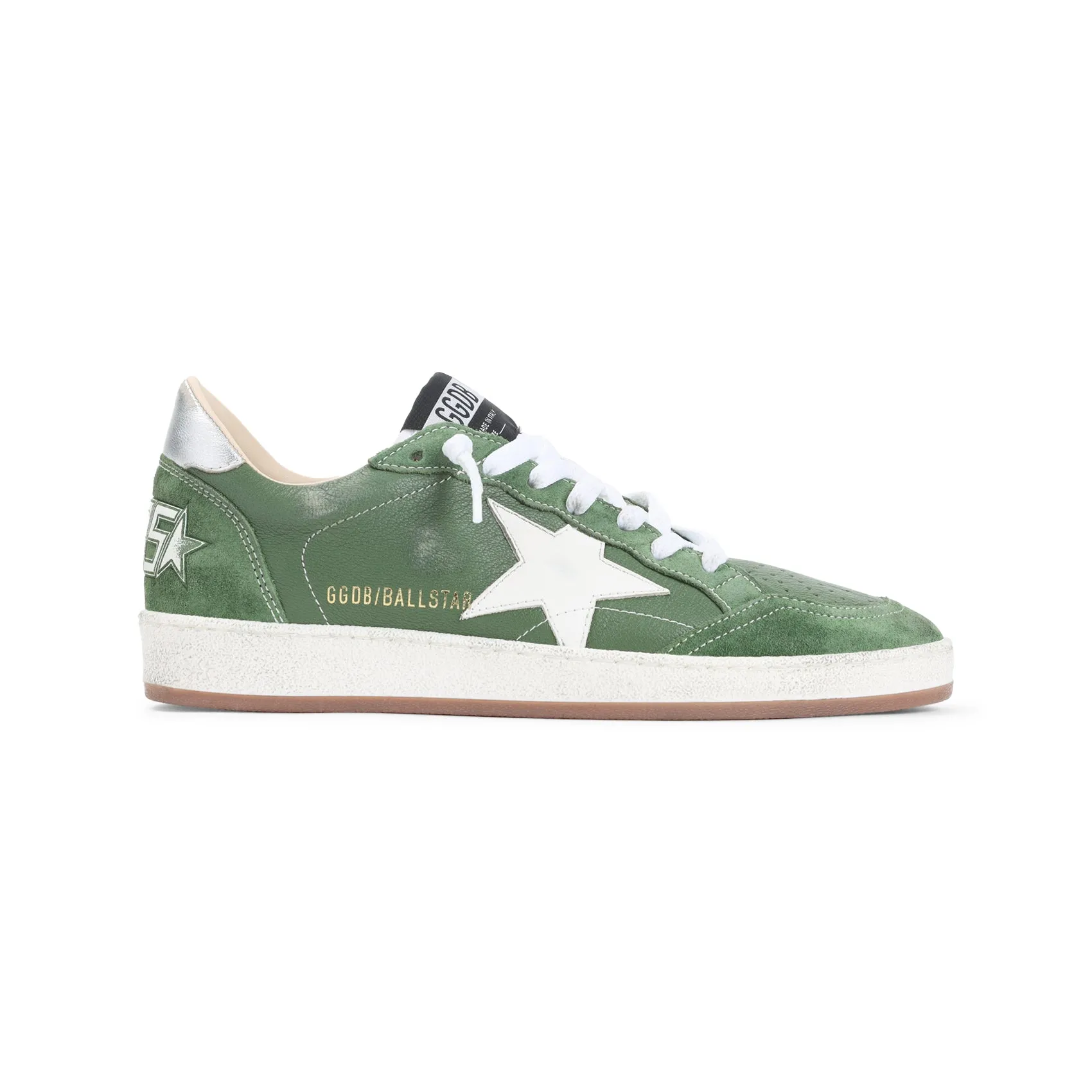 Green Ball Star Goat Leather Sneakers