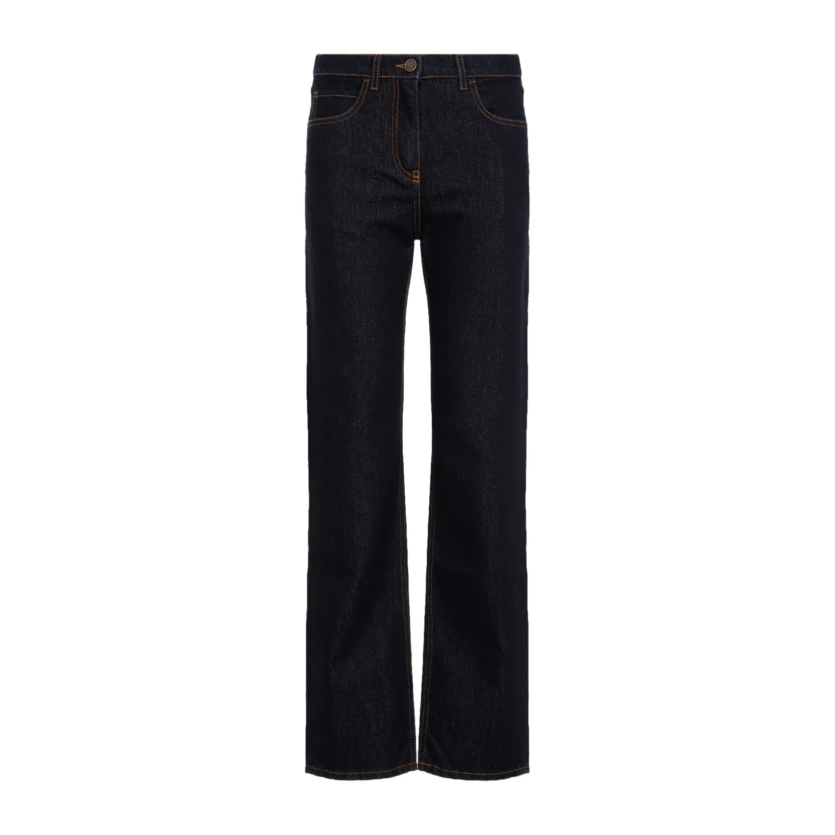 Blue Lurex Cotton Jeans