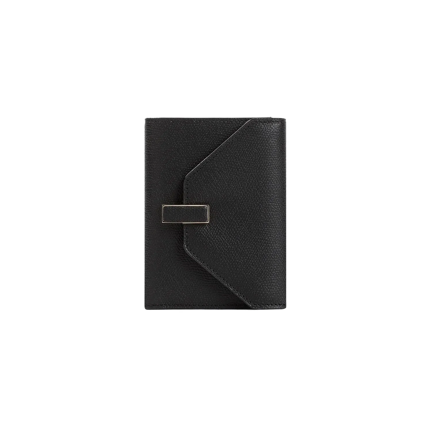 Black Iside Calf Leather Wallet