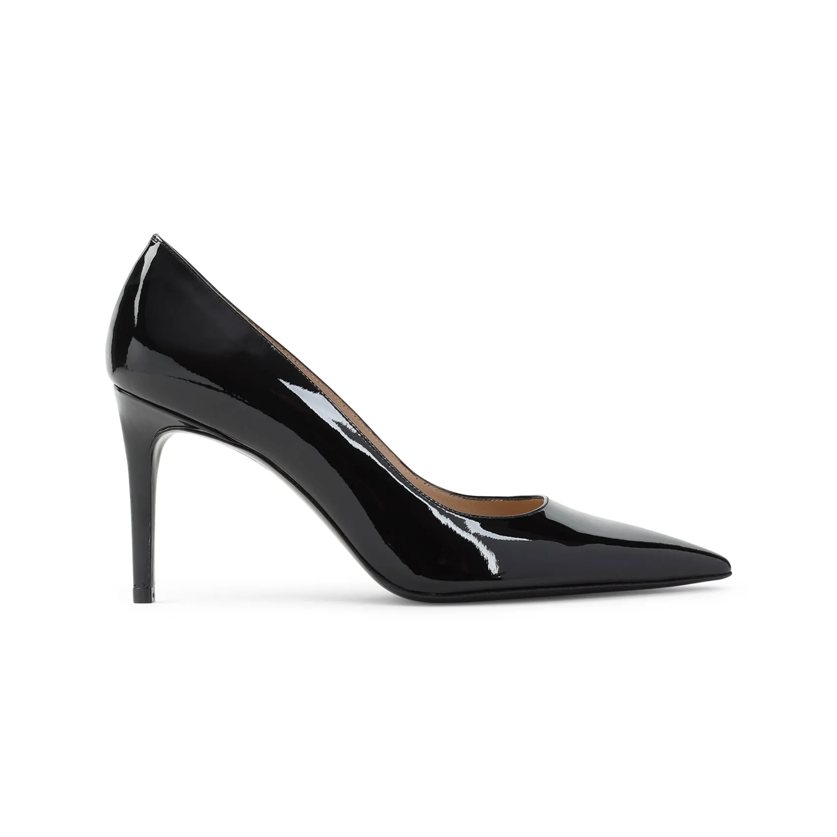 Black Power 85 Patent Leather Pumps
