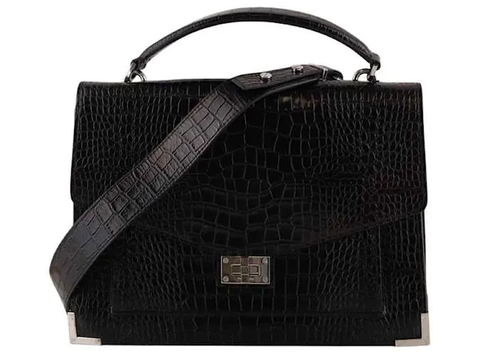 The Kooples Borsa a tracolla in pelle Nero