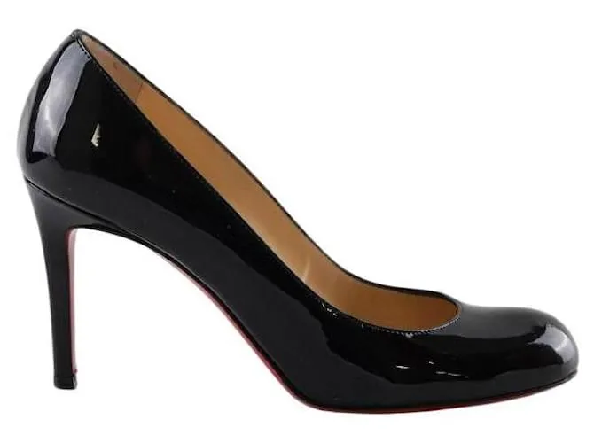 Christian Louboutin Tacchi in pelle verniciata Nero