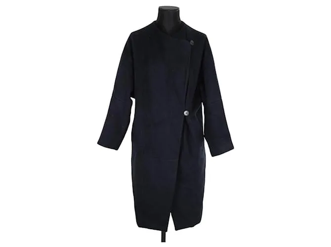 Maje Cappotto di lana Blu