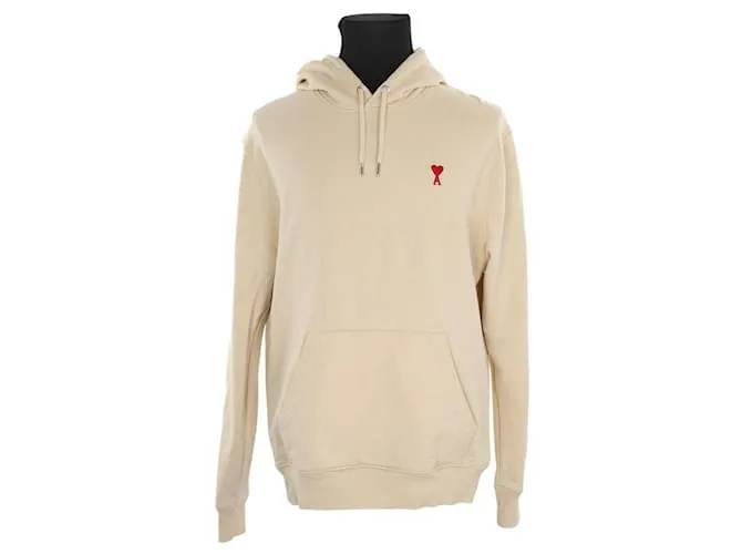 Ami Felpa in cotone beige