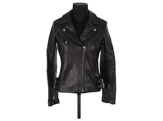 Iro Giacca di pelle in pelle Nero