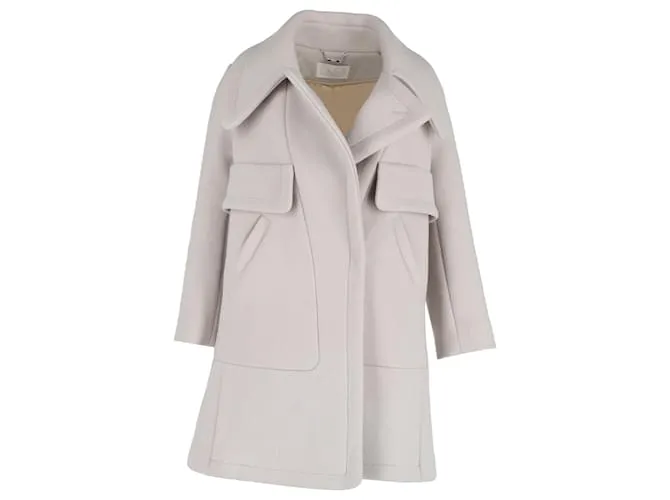 Cappotto Chloé in lana grigia Grigio