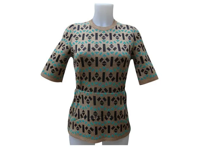 Marni Maglieria Nero Multicolore D'oro